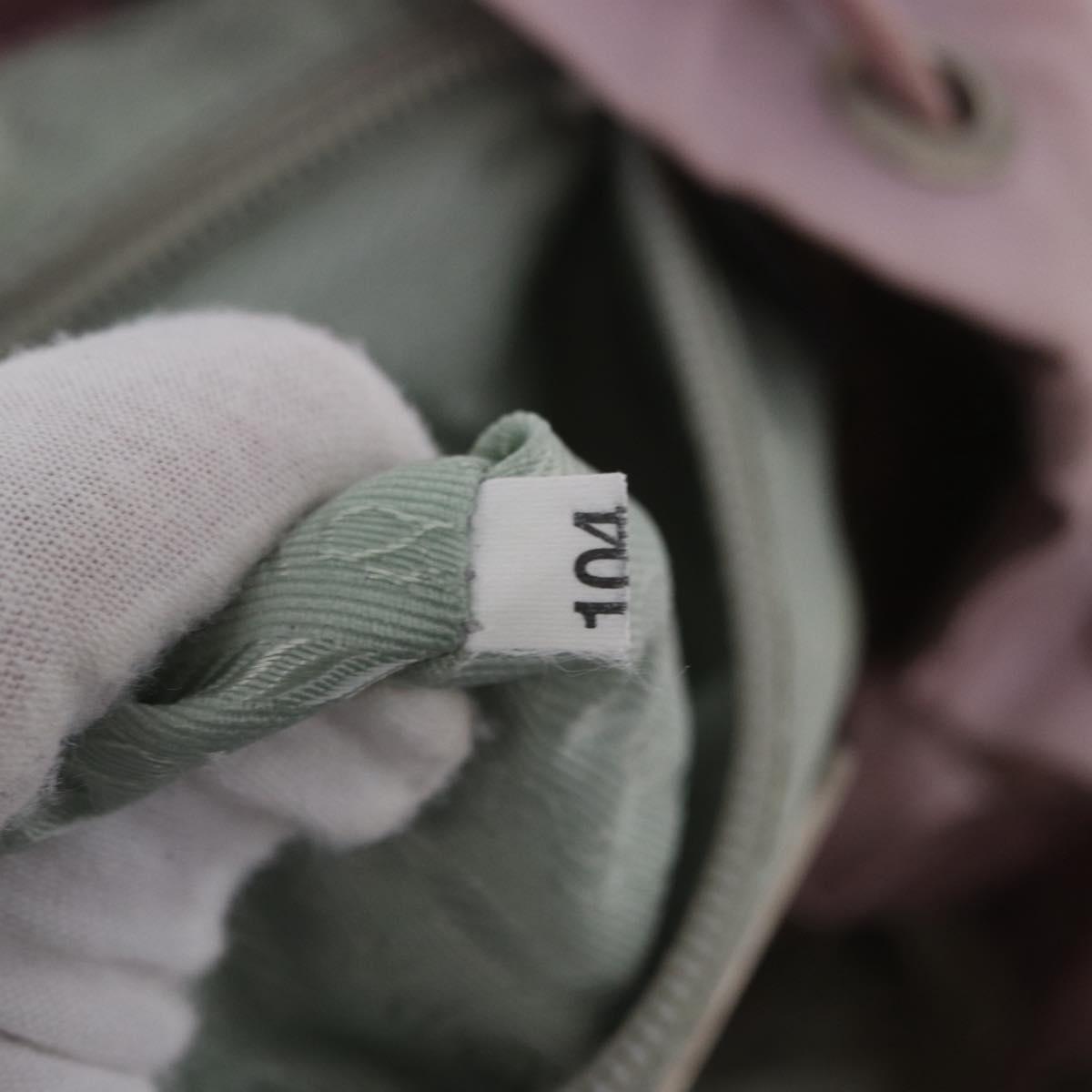 PRADA Backpack Nylon Pink Silver Auth 198471