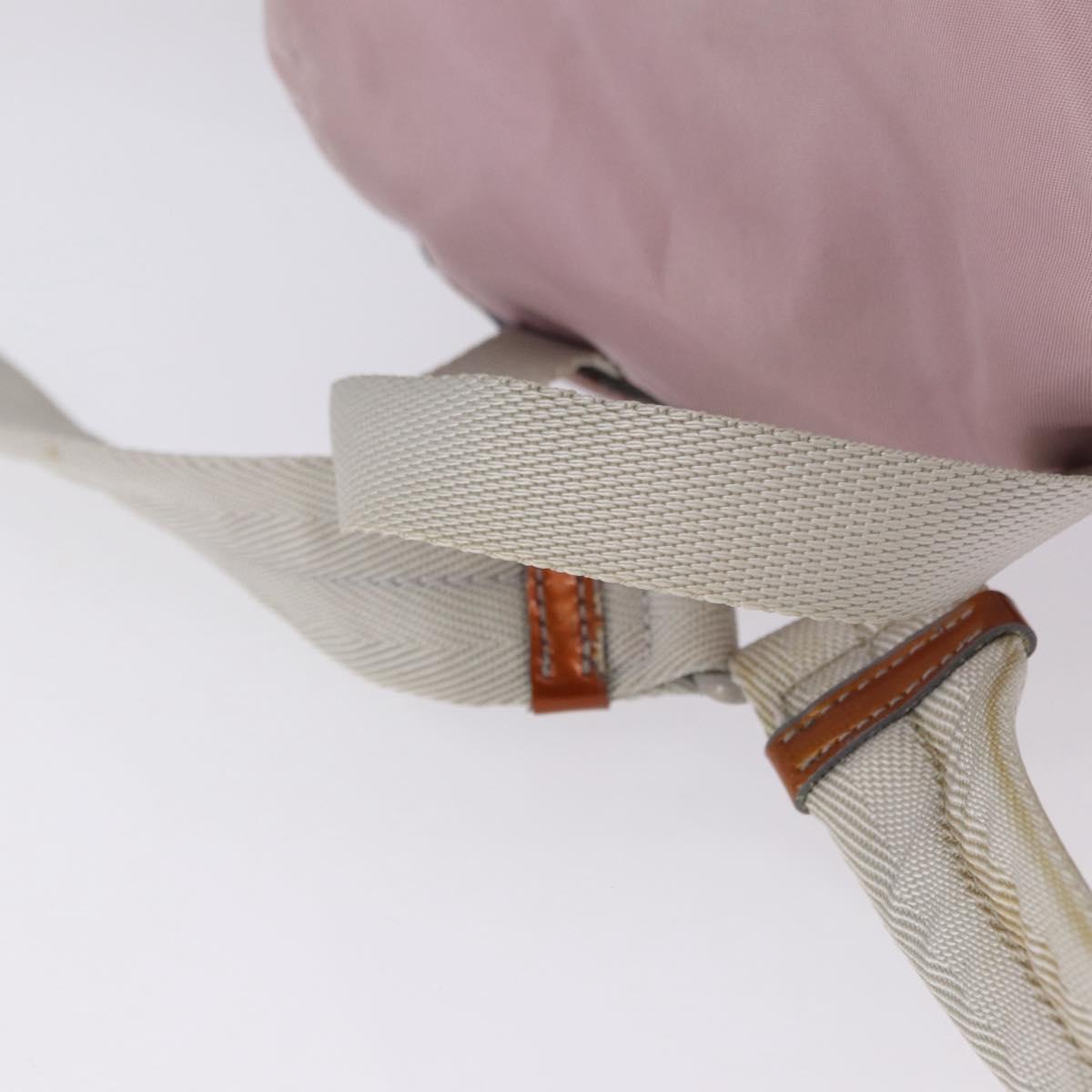PRADA Backpack Nylon Pink Silver Auth 198471