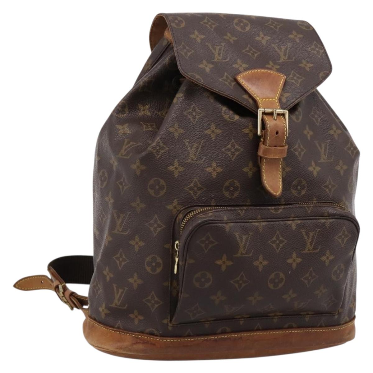 LOUIS VUITTON Monogram Montsouris GM Backpack M51135 LV Auth 198482