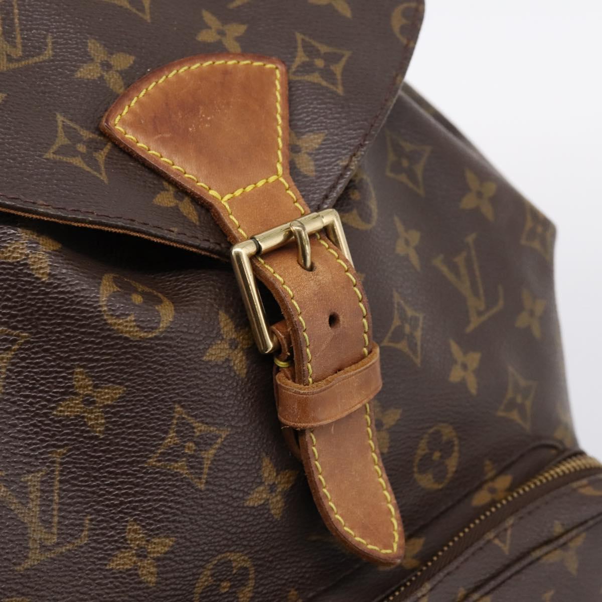 LOUIS VUITTON Monogram Montsouris GM Backpack M51135 LV Auth 198482
