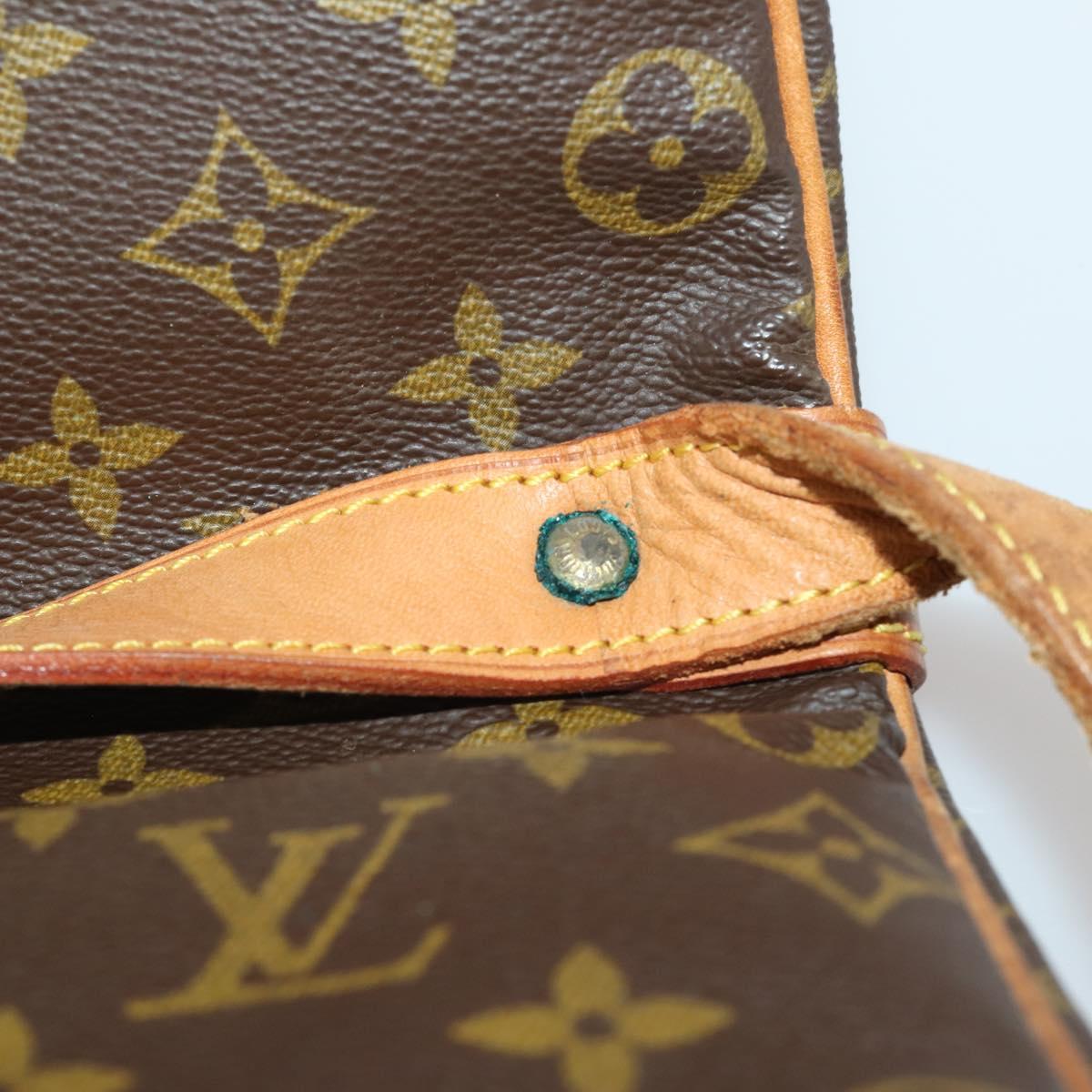 LOUIS VUITTON Monogram Saumur 35 Shoulder Bag M42254 LV Auth 198486