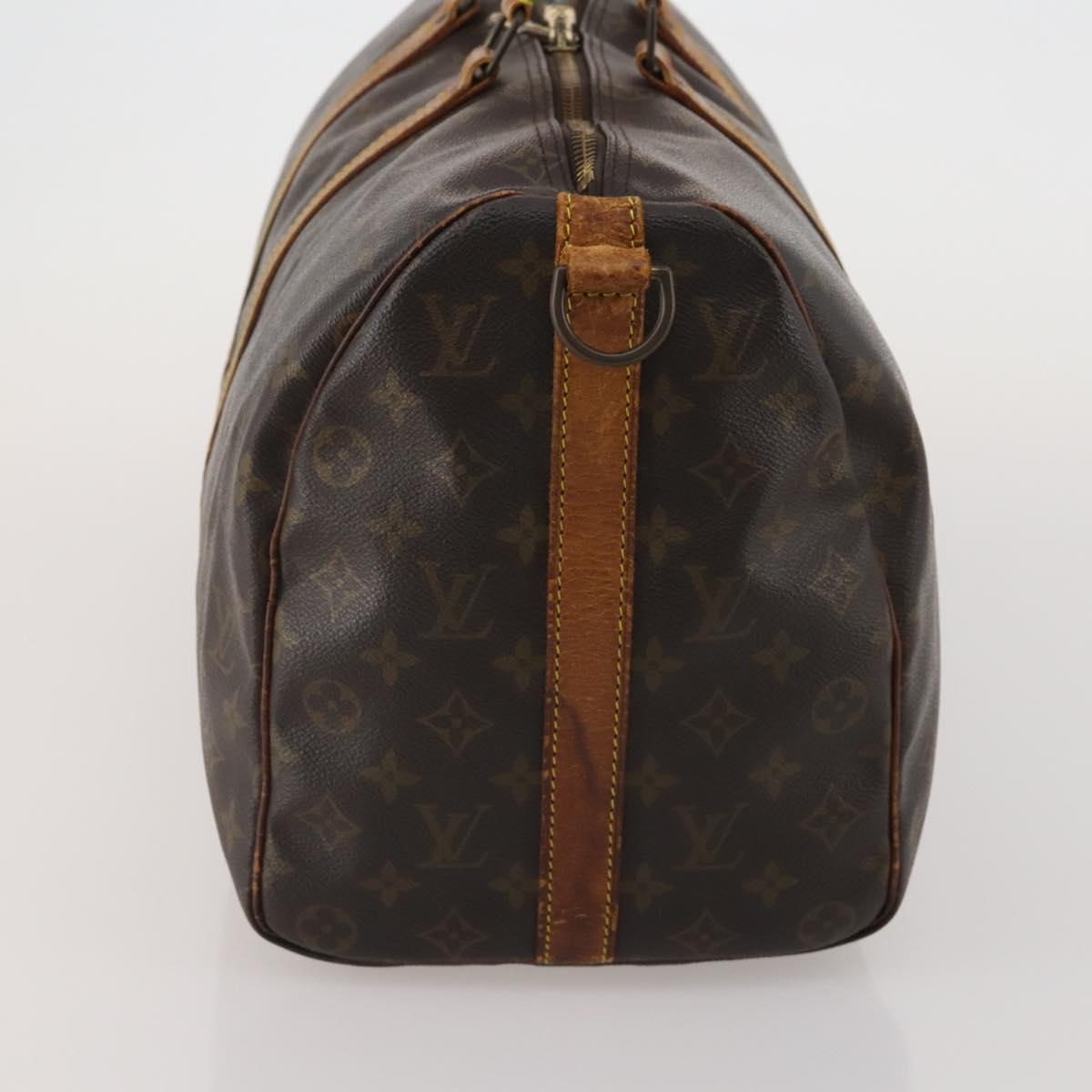 LOUIS VUITTON Monogram Keepall Bandouliere 45 Boston Bag M41418 LV Auth 198487