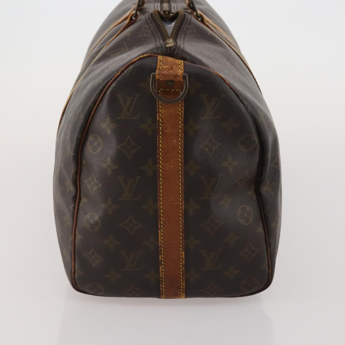 LOUIS VUITTON Monogram Keepall Bandouliere 45 Boston Bag M41418 LV Auth 198487