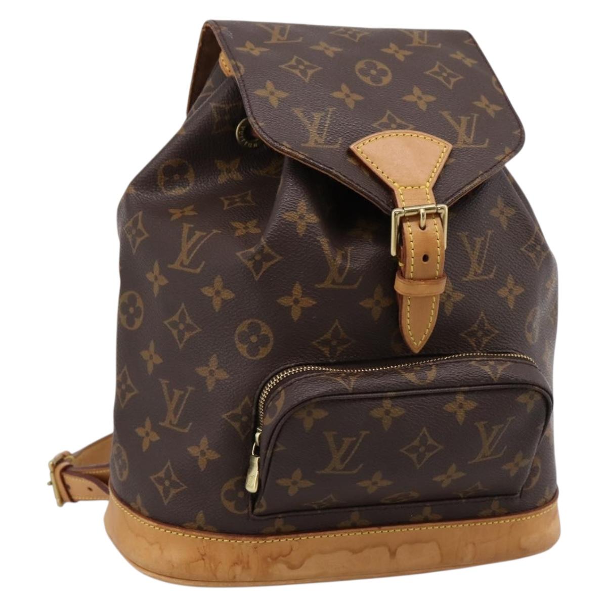 LOUIS VUITTON Monogram Montsouris MM Backpack M51136 LV Auth 198499