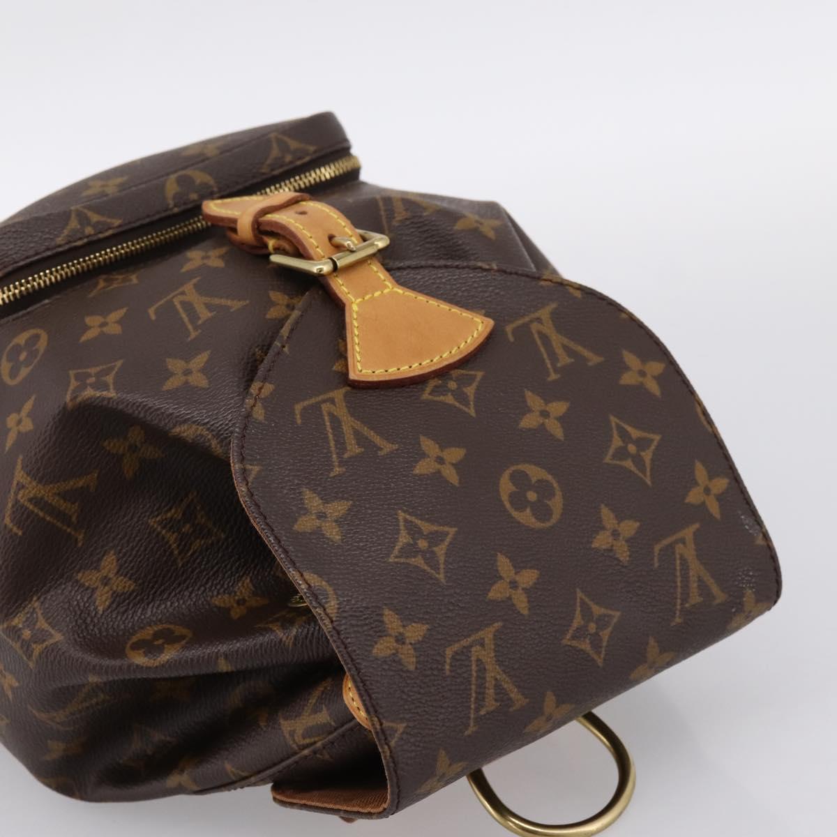 LOUIS VUITTON Monogram Montsouris MM Backpack M51136 LV Auth 198499