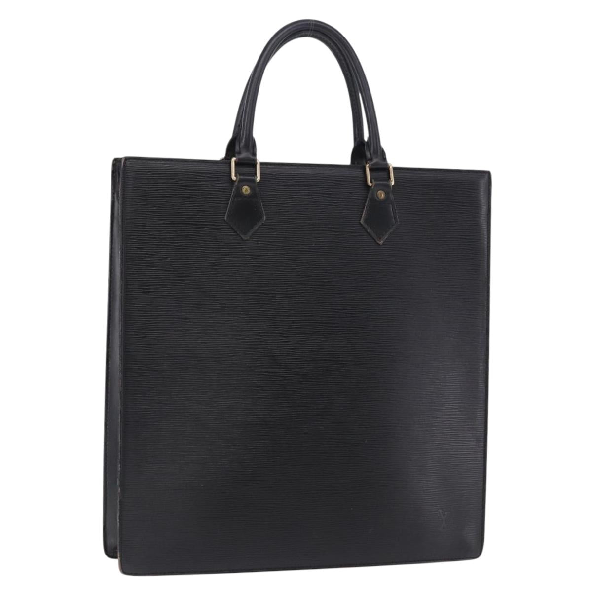 LOUIS VUITTON Epi Sac Plat Hand Bag Black M59082 LV Auth 198504