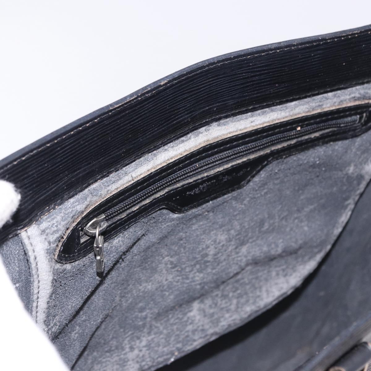 LOUIS VUITTON Epi Sac Plat Hand Bag Black M59082 LV Auth 198504