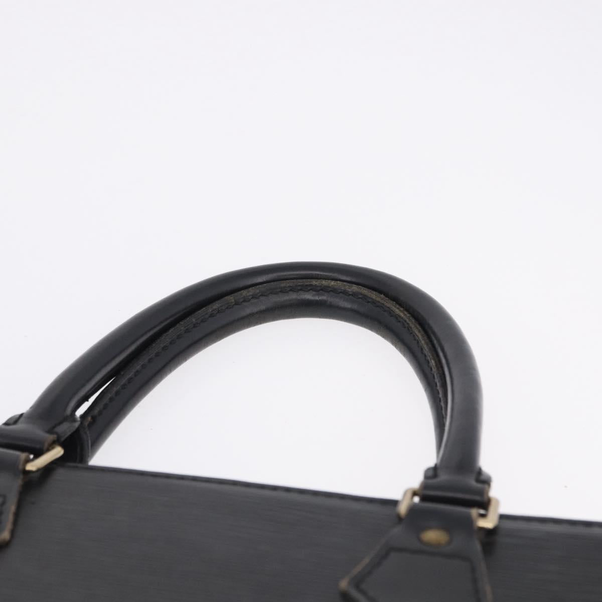 LOUIS VUITTON Epi Sac Plat Hand Bag Black M59082 LV Auth 198504
