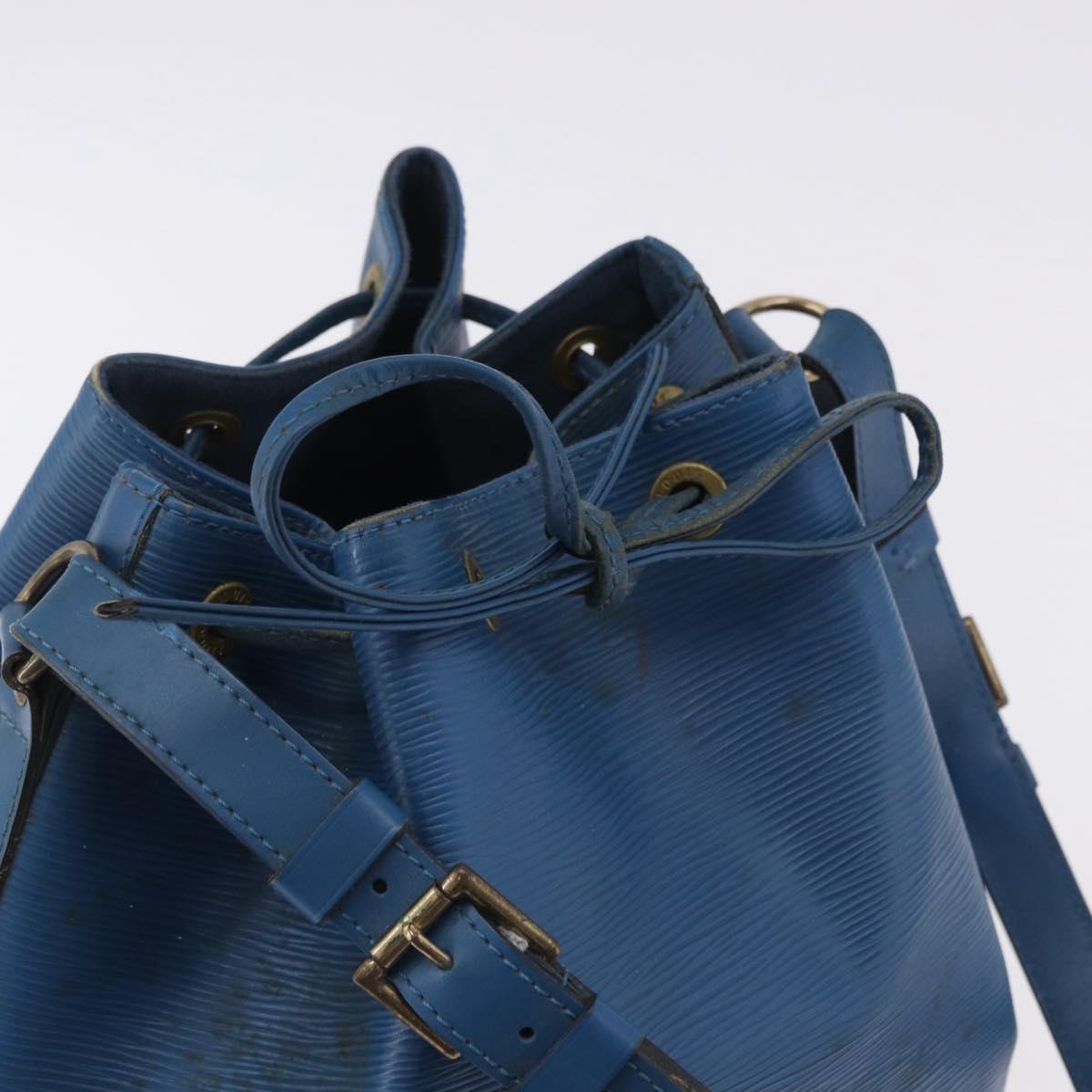 LOUIS VUITTON Epi Petit Noe Shoulder Bag Blue M44105 LV Auth 198514