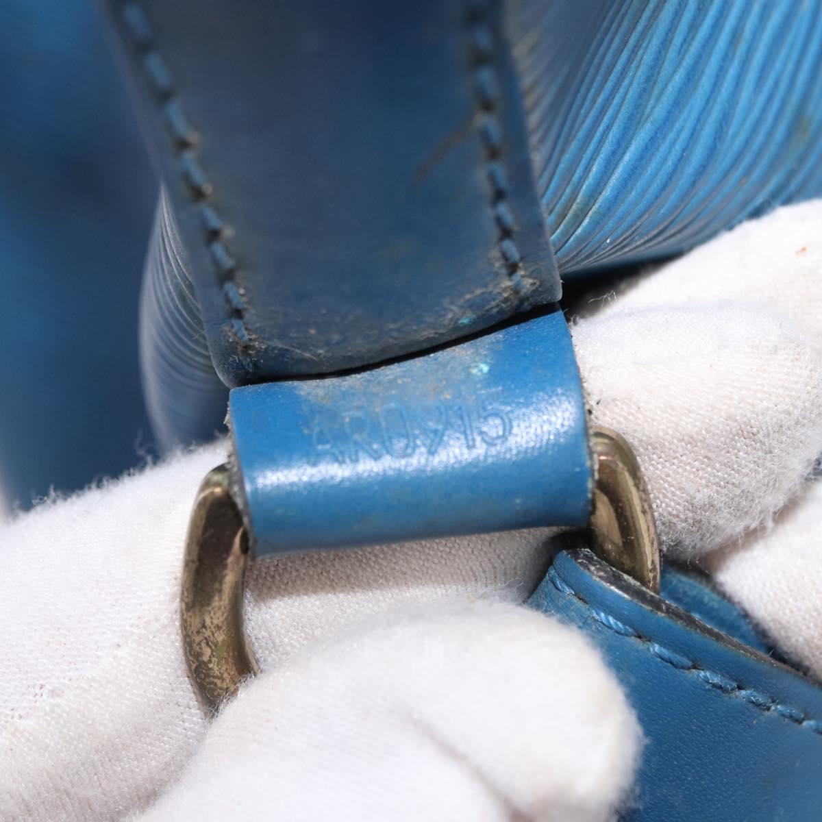 LOUIS VUITTON Epi Petit Noe Shoulder Bag Blue M44105 LV Auth 198514