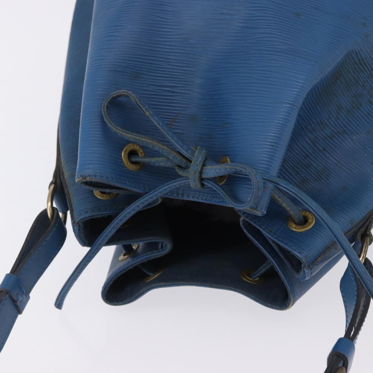 LOUIS VUITTON Epi Petit Noe Shoulder Bag Blue M44105 LV Auth 198514