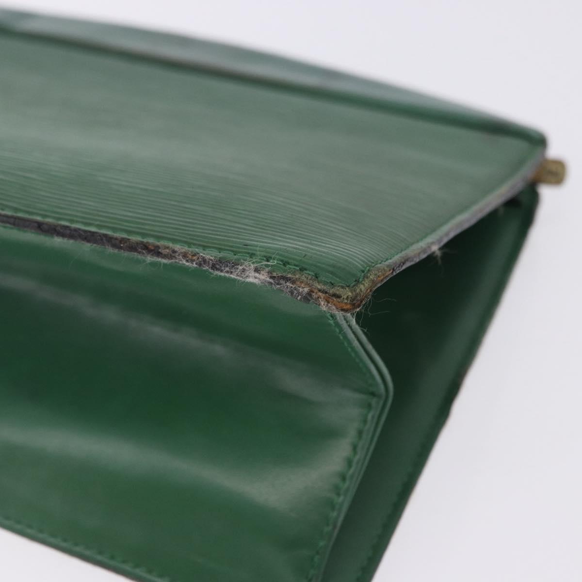 LOUIS VUITTON Epi Montaigne 27 Clutch Bag Green M52654 LV Auth 198520