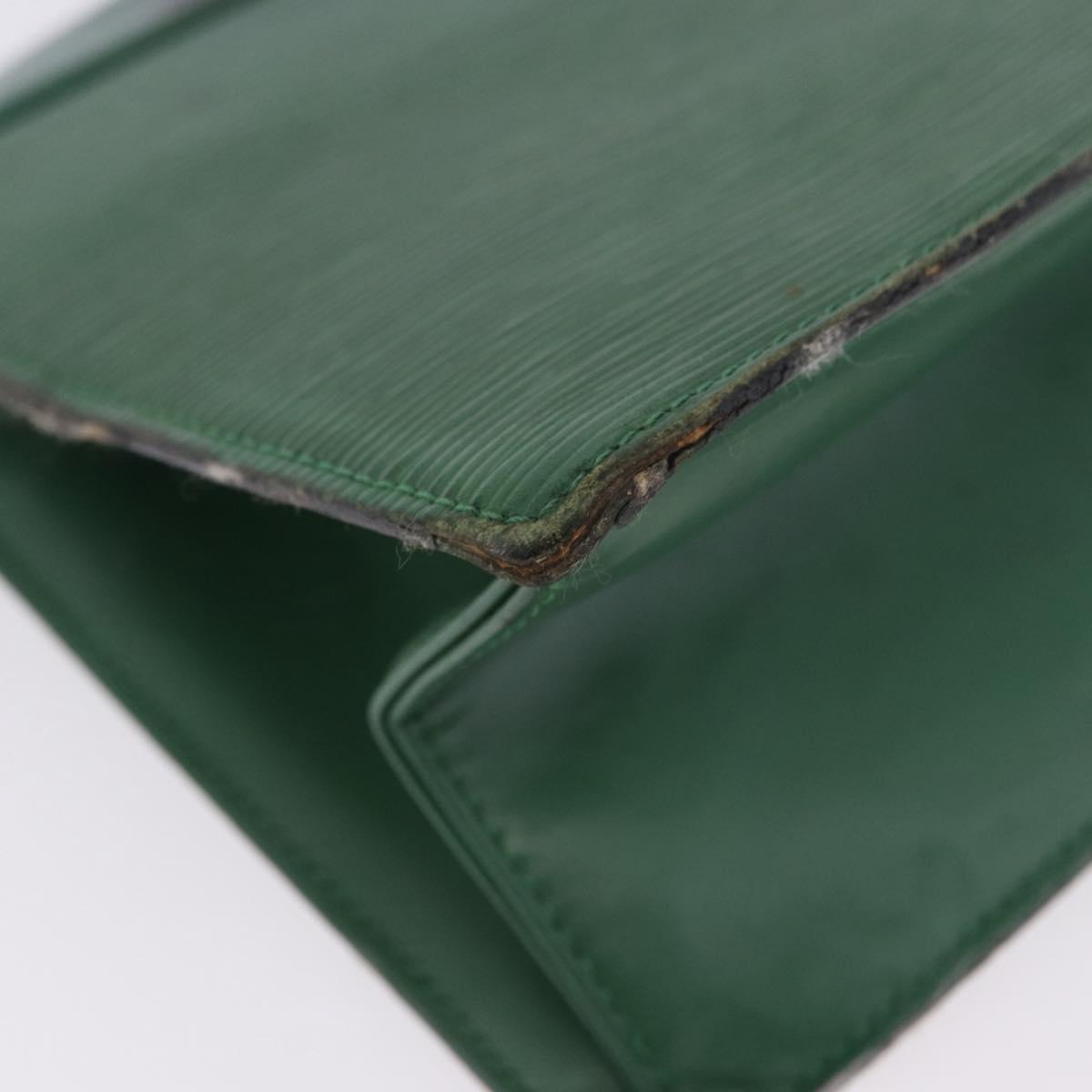 LOUIS VUITTON Epi Montaigne 27 Clutch Bag Green M52654 LV Auth 198520
