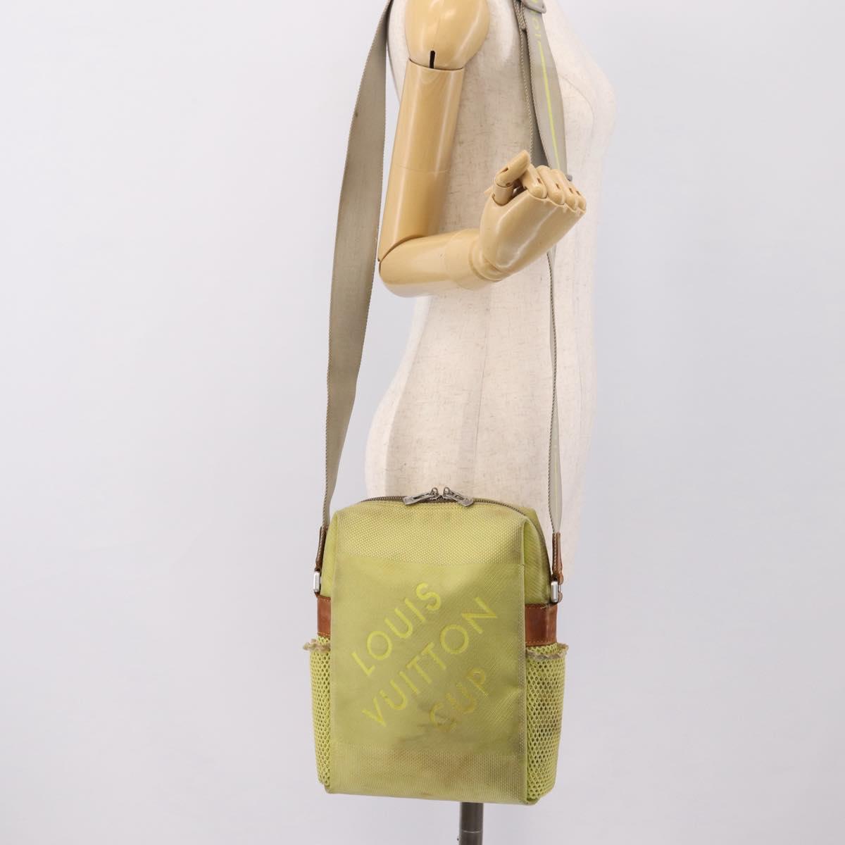 LOUIS VUITTON Damier Geant LV Cup Weatherly Bag Yellow M80636 LV Auth 198525