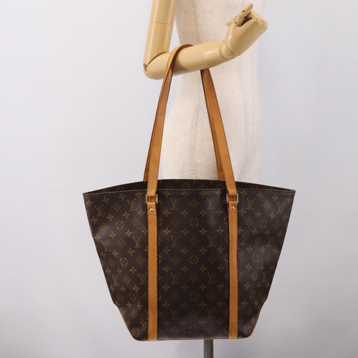 LOUIS VUITTON Monogram Sac Shopping Tote Bag M51108 LV Auth 198529