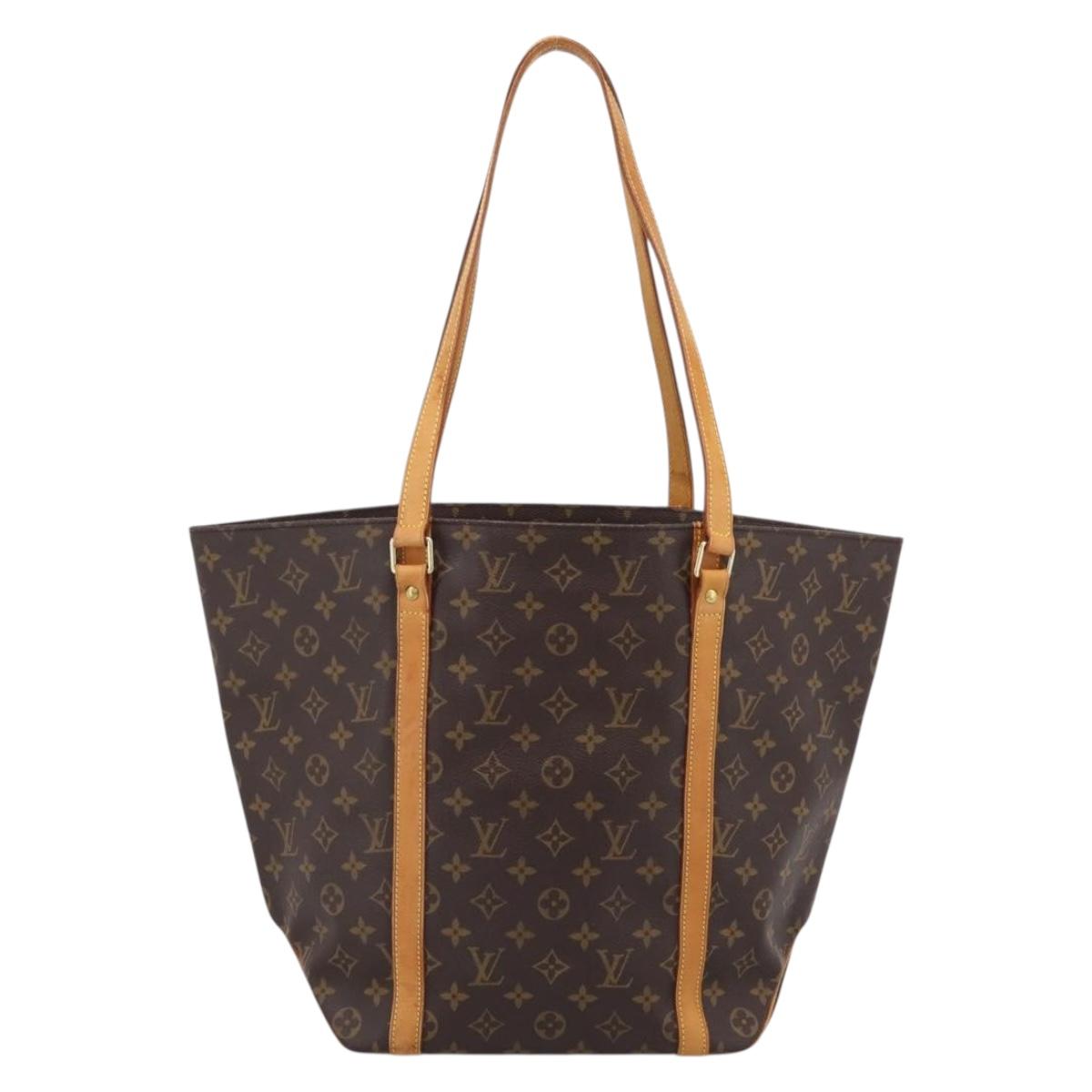 LOUIS VUITTON Monogram Sac Shopping Tote Bag M51108 LV Auth 198529