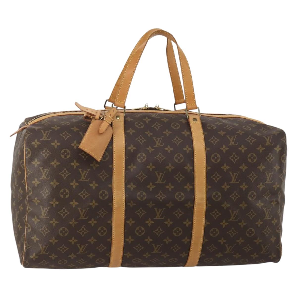 LOUIS VUITTON Monogram Sac Souple 55 Boston Bag M41622 LV Auth 198530A