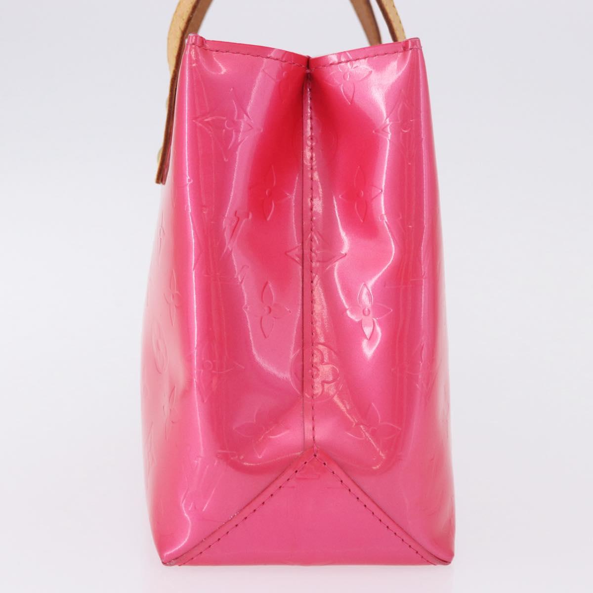 LOUIS VUITTON Monogram Vernis Reade PM Hand Bag Fuchsia Pink M91221 Auth 198531