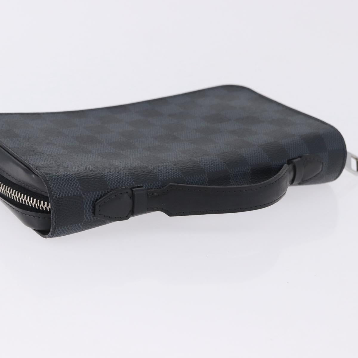 LOUIS VUITTON Damier Grafitte Zippy XL Wallet N41503 LV Auth 198537