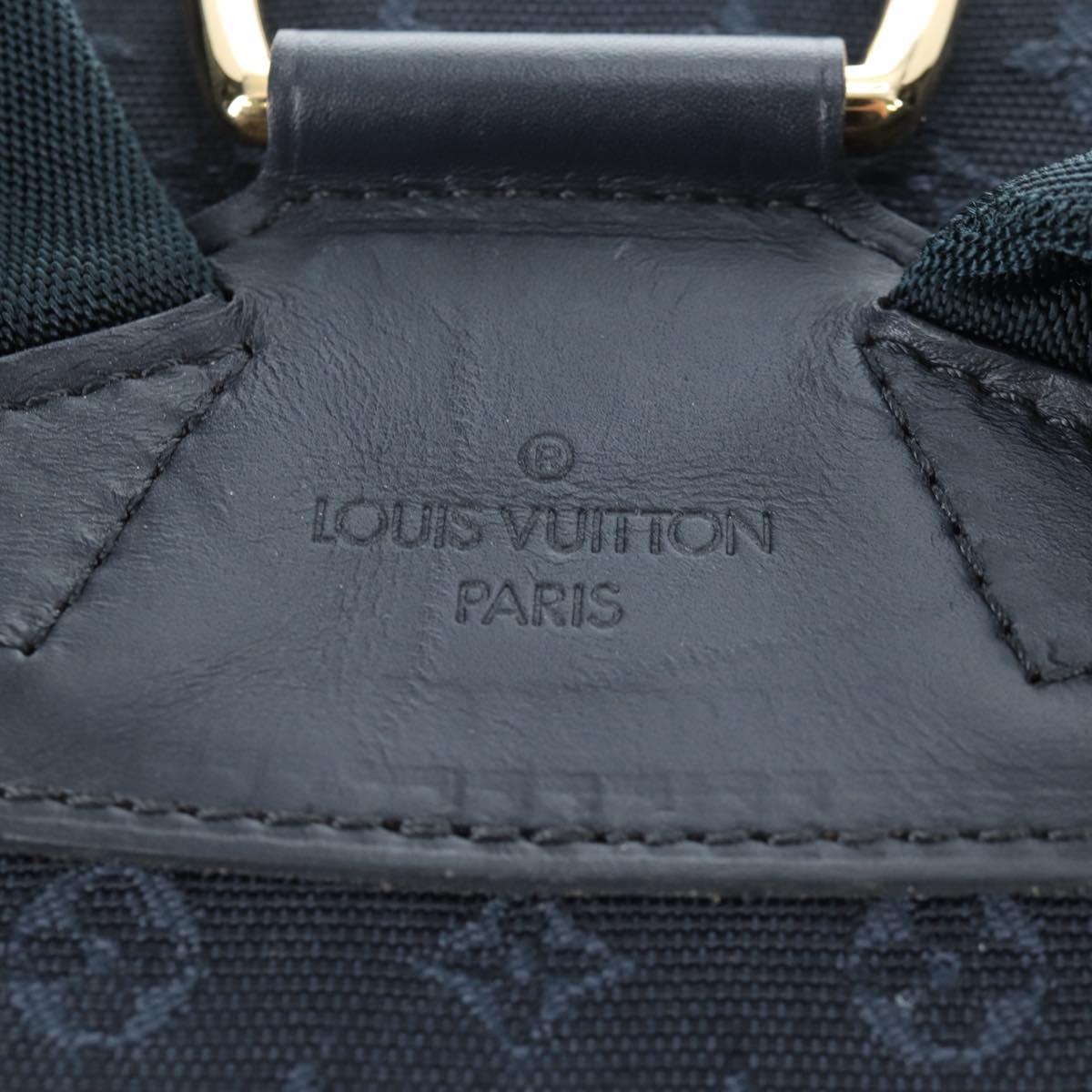 LOUIS VUITTON Monogram Mini Montsouris GM Backpack TST Blue M92455 Auth 198542V