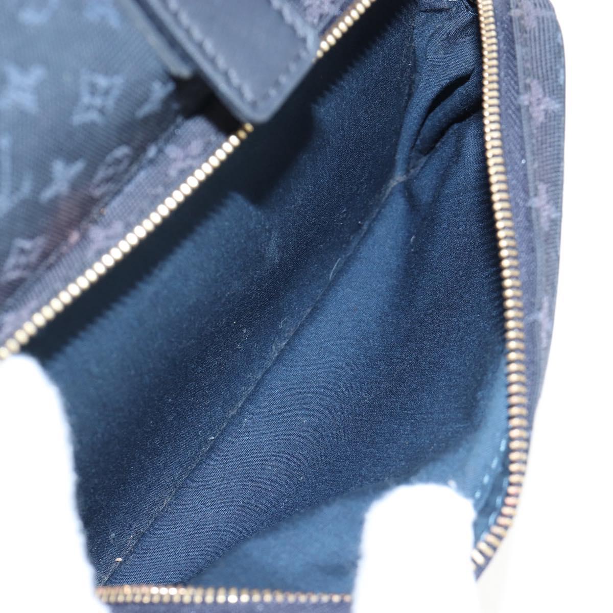 LOUIS VUITTON Monogram Mini Montsouris GM Backpack TST Blue M92455 Auth 198542V
