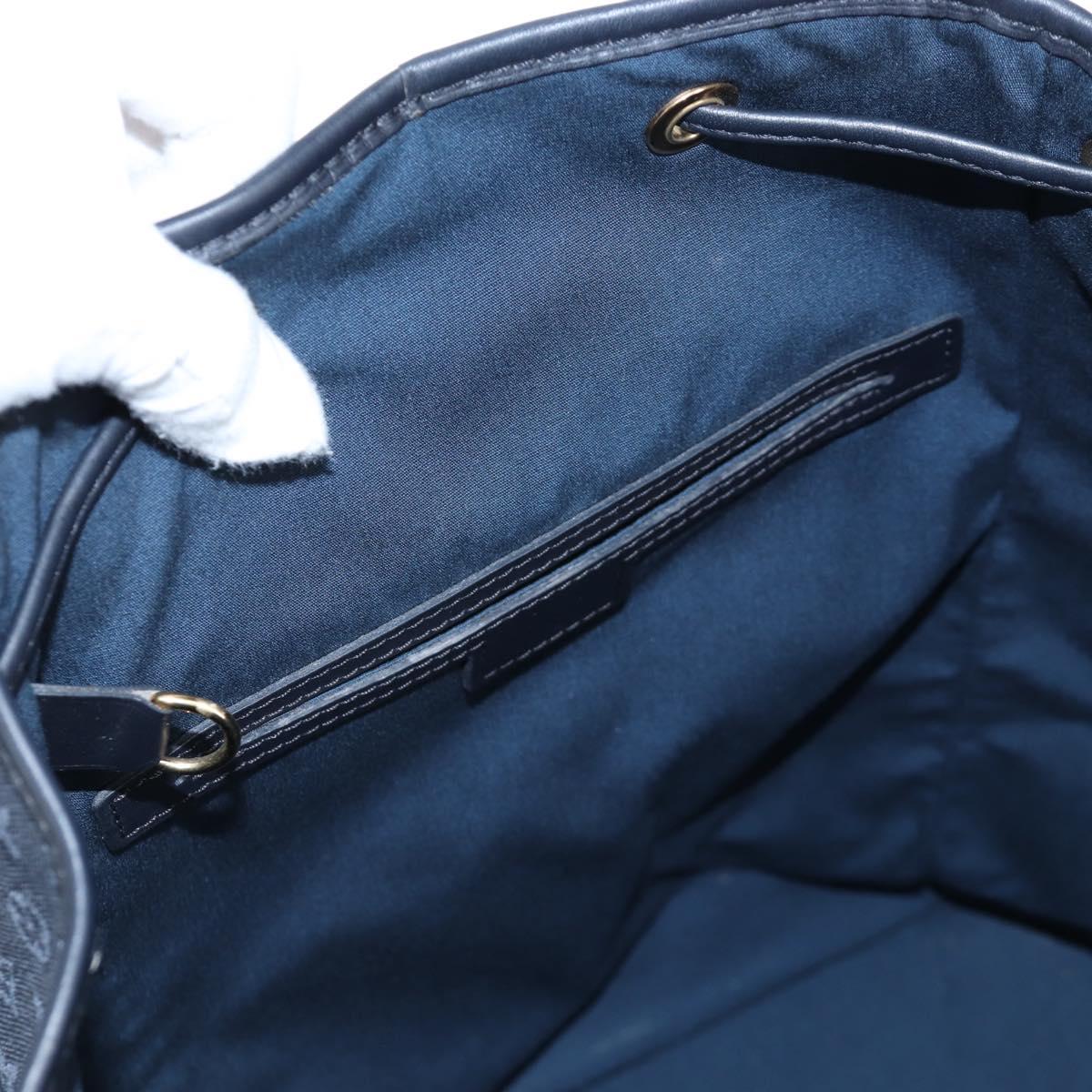 LOUIS VUITTON Monogram Mini Montsouris GM Backpack TST Blue M92455 Auth 198542V