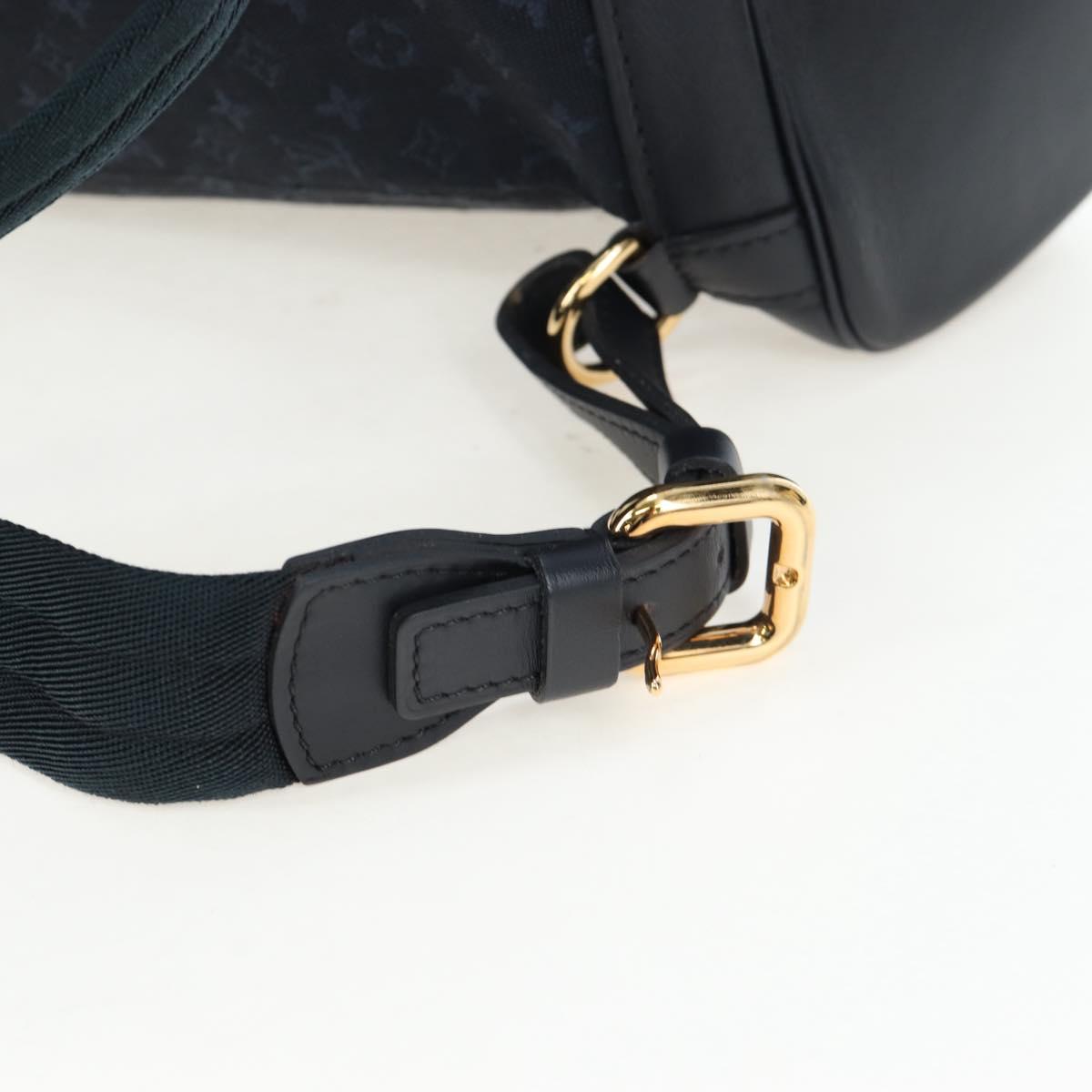 LOUIS VUITTON Monogram Mini Montsouris GM Backpack TST Blue M92455 Auth 198542V