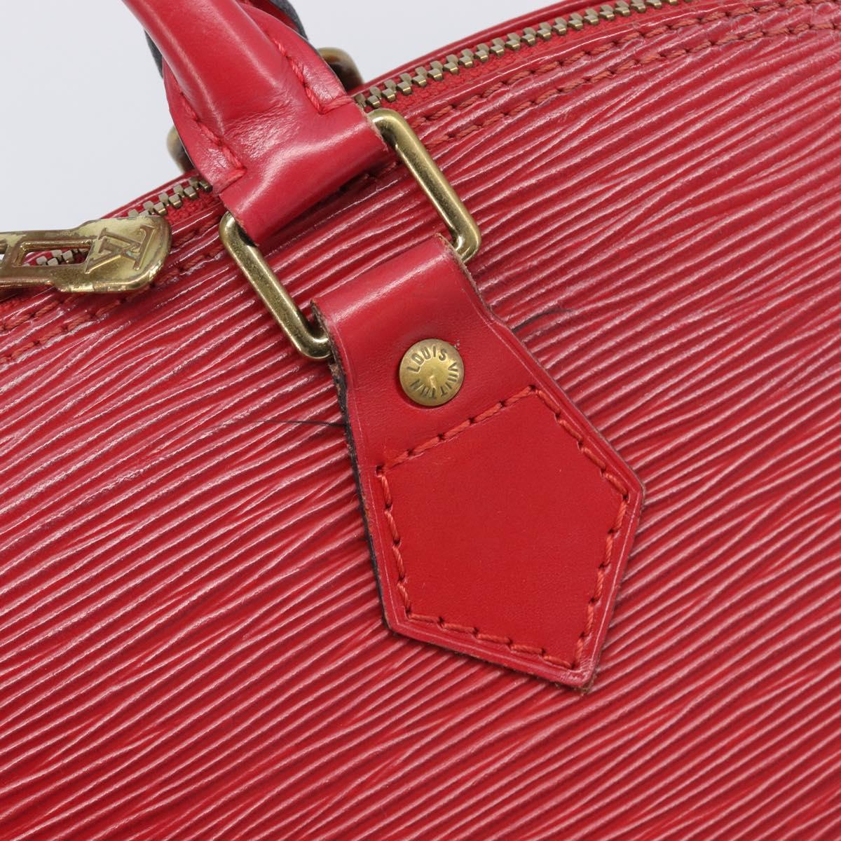 LOUIS VUITTON Epi Alma Hand Bag Castilian Red M52147 LV Auth 198548