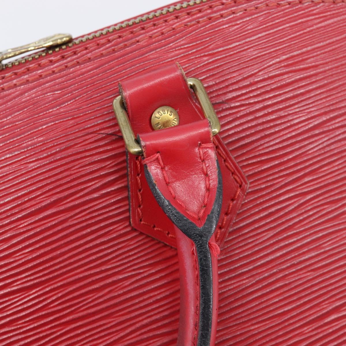 LOUIS VUITTON Epi Alma Hand Bag Castilian Red M52147 LV Auth 198548