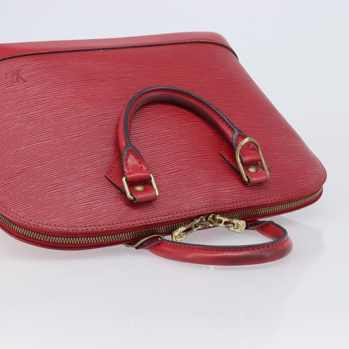 LOUIS VUITTON Epi Alma Hand Bag Castilian Red M52147 LV Auth 198548