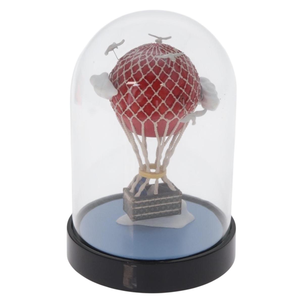 LOUIS VUITTON Balloon Snow Globe Glass VIP Only Clear Red LV Auth 198549A