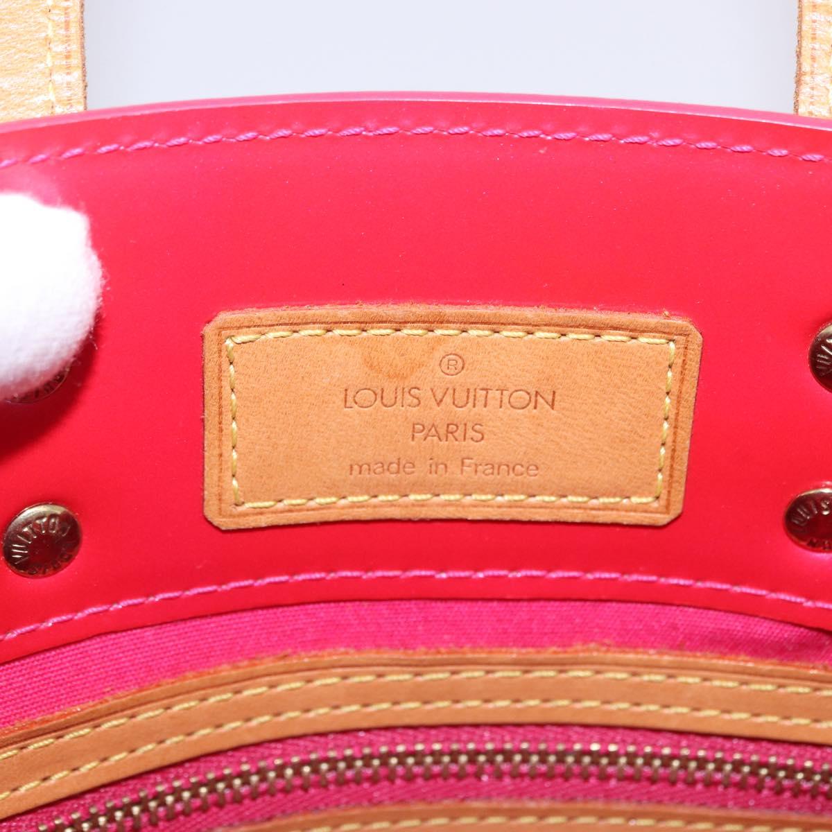 LOUIS VUITTON Monogram Vernis Reade PM Hand Bag Fuchsia Pink M91221 Auth 198550A