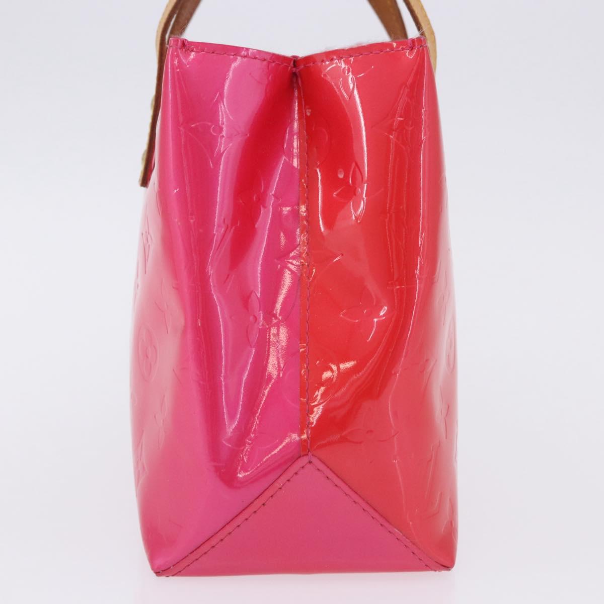 LOUIS VUITTON Monogram Vernis Reade PM Hand Bag Fuchsia Pink M91221 Auth 198550A