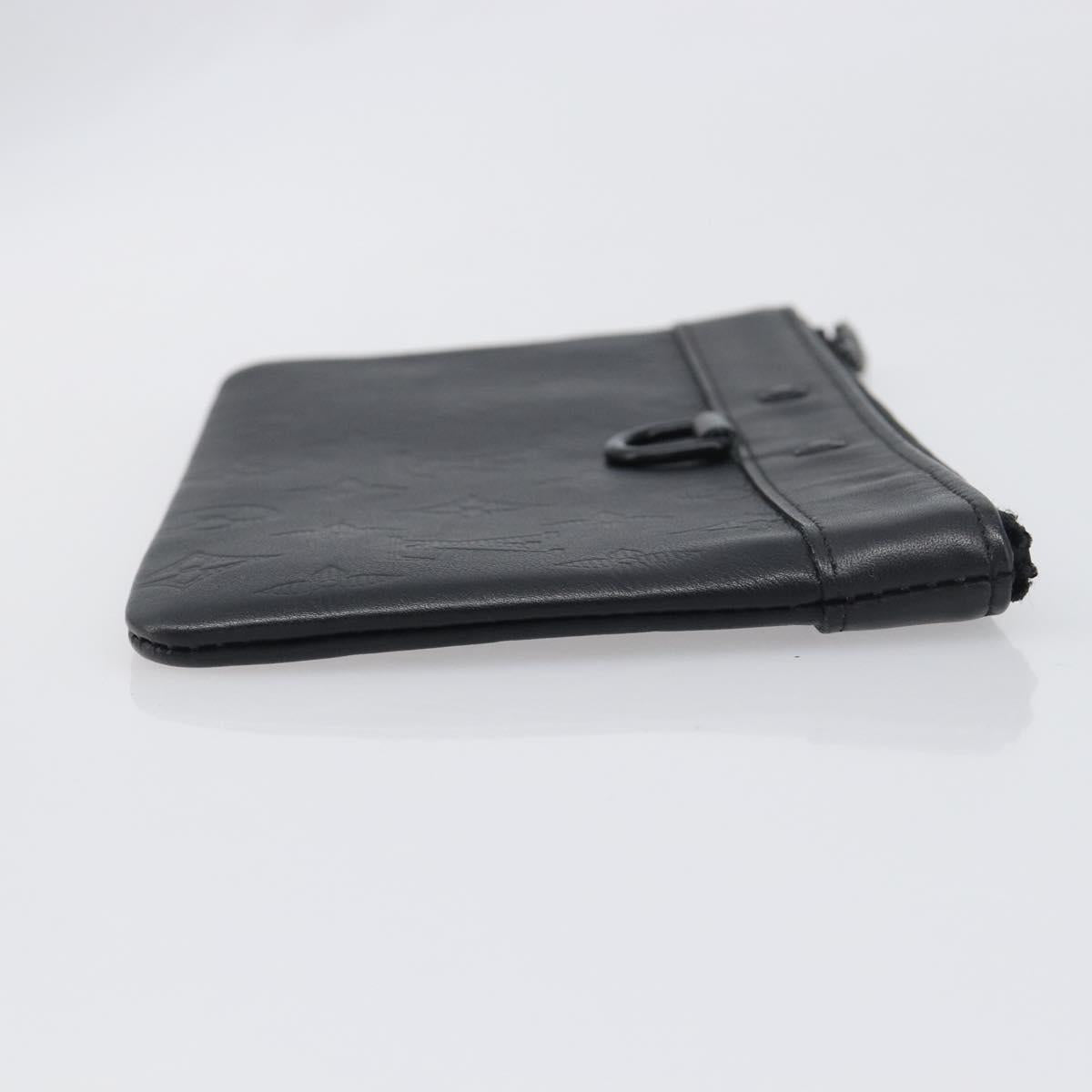 LOUIS VUITTON Monogram Shadow Pochette Discovery PM Black M44335 LV Auth 198551A