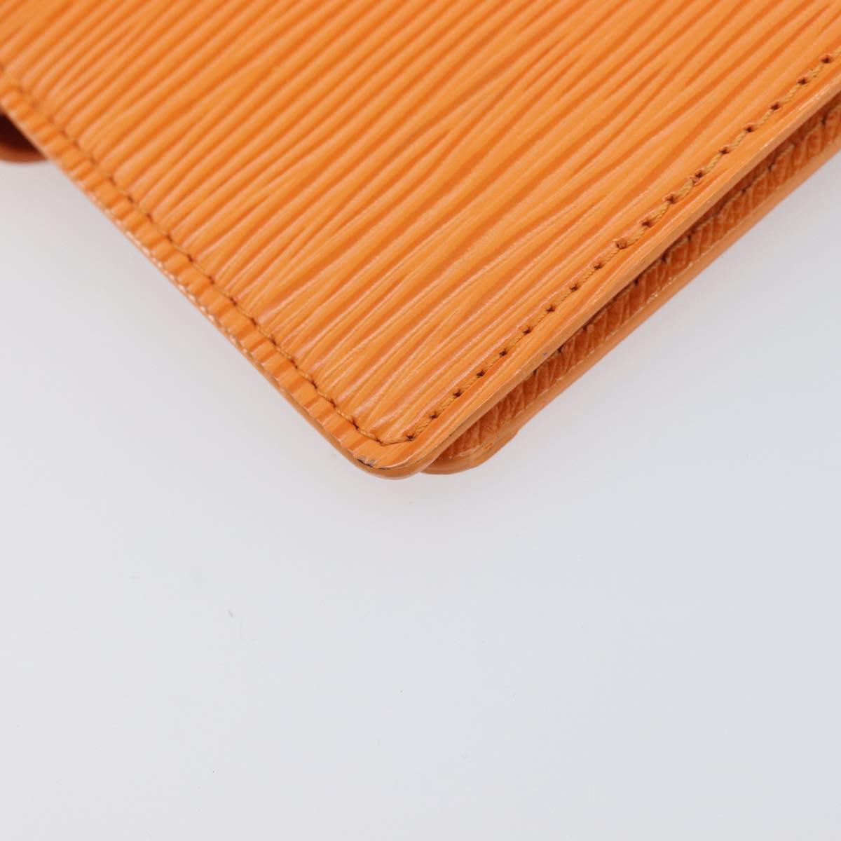 LOUIS VUITTON Epi Agenda PM Day Planner Cover Orange R2005H LV Auth 198554A