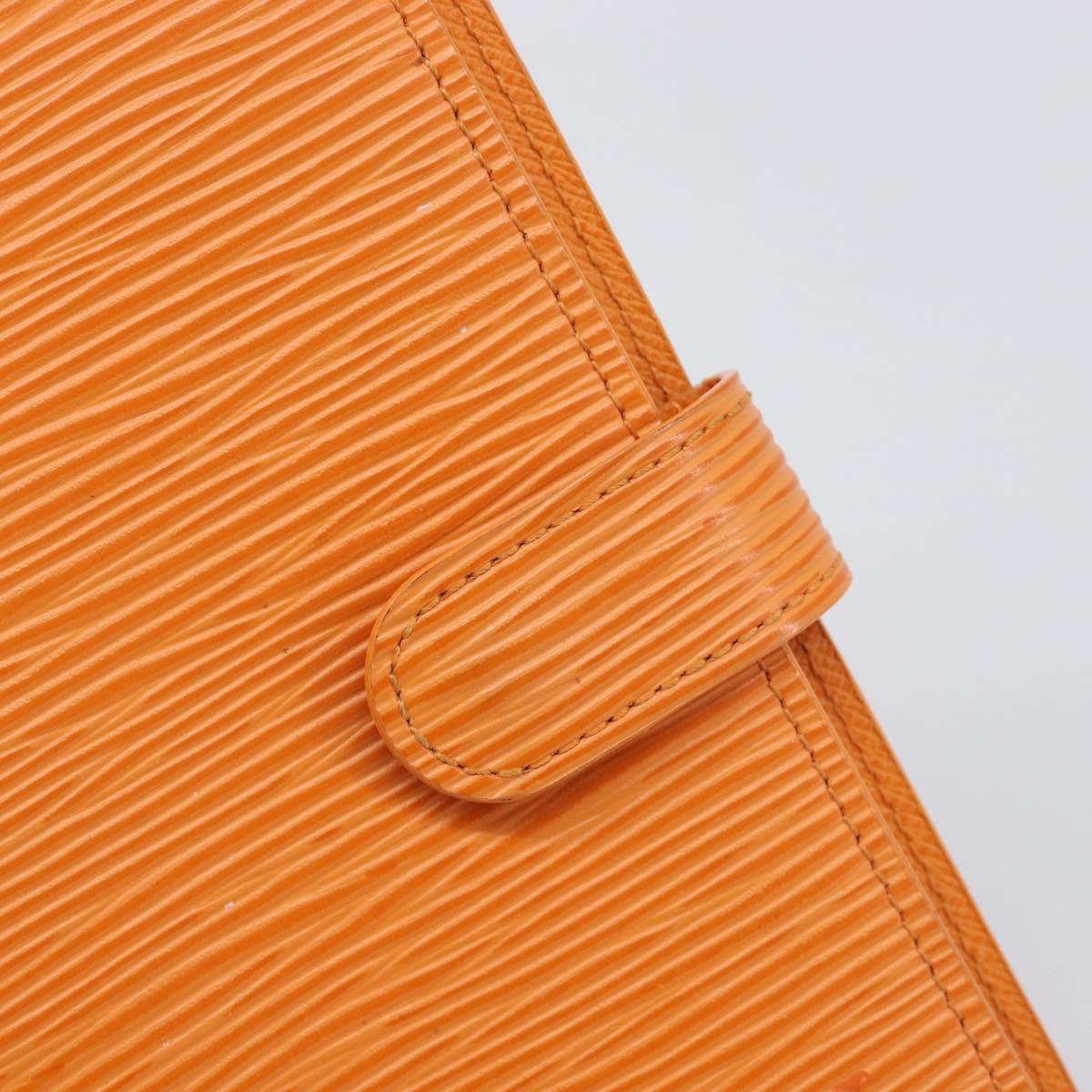 LOUIS VUITTON Epi Agenda PM Day Planner Cover Orange R2005H LV Auth 198554A
