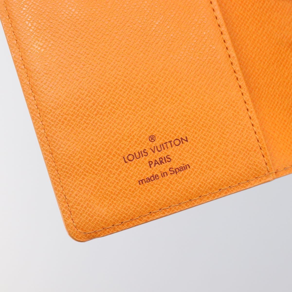 LOUIS VUITTON Epi Agenda PM Day Planner Cover Orange R2005H LV Auth 198554A