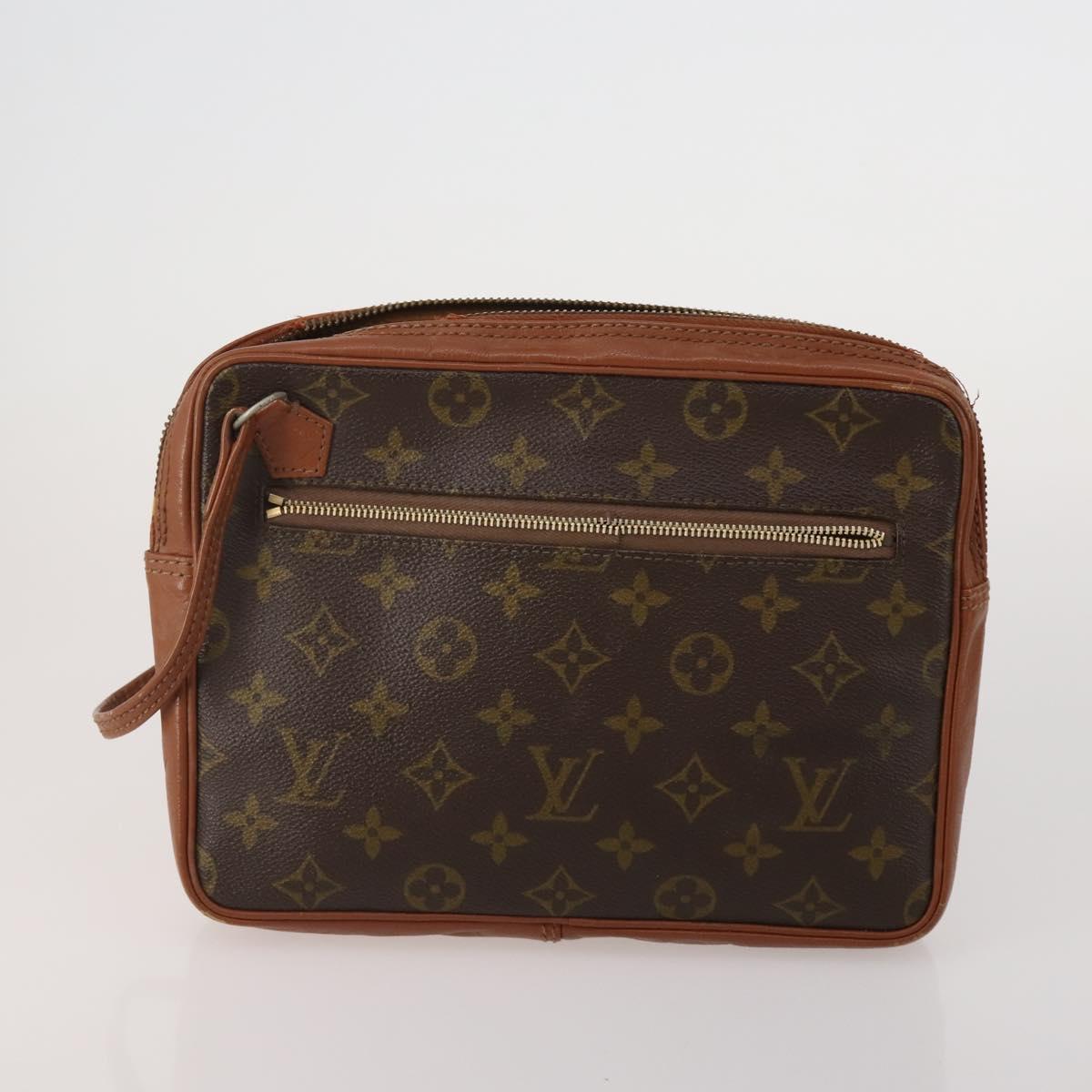LOUIS VUITTON Monogram Damier Ebene Clutch Bag 5 Set LV Auth 198575