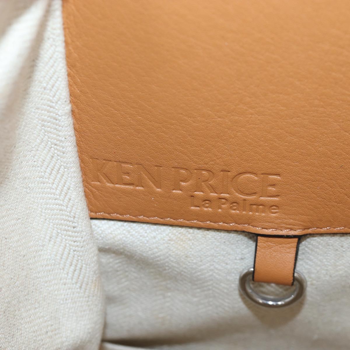 LOEWE Hammock Small Hand Bag Canvas Leather 2way Beige Silver Auth 198601M