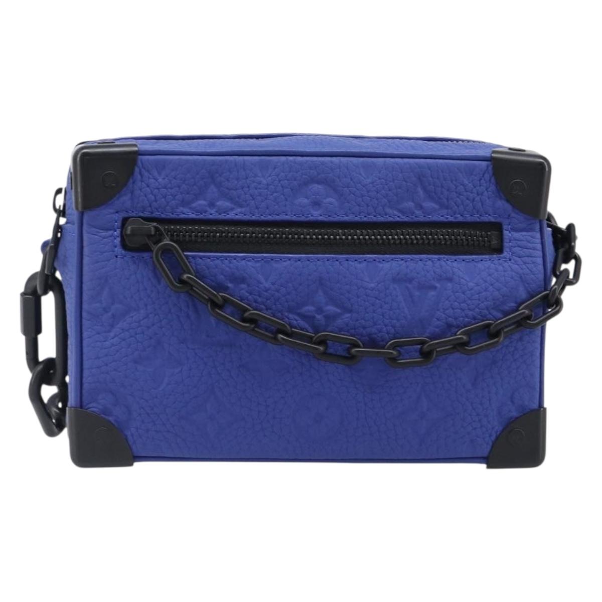 LOUIS VUITTON Monogram Taurillon Clemence Mini Soft Trunk M82558 Auth 198603SAM