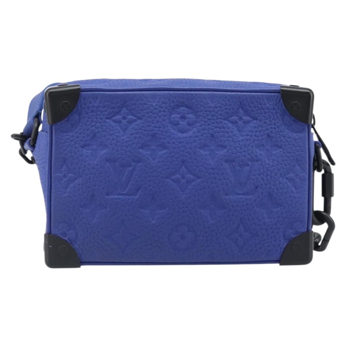 LOUIS VUITTON Monogram Taurillon Clemence Mini Soft Trunk M82558 Auth 198603SAM