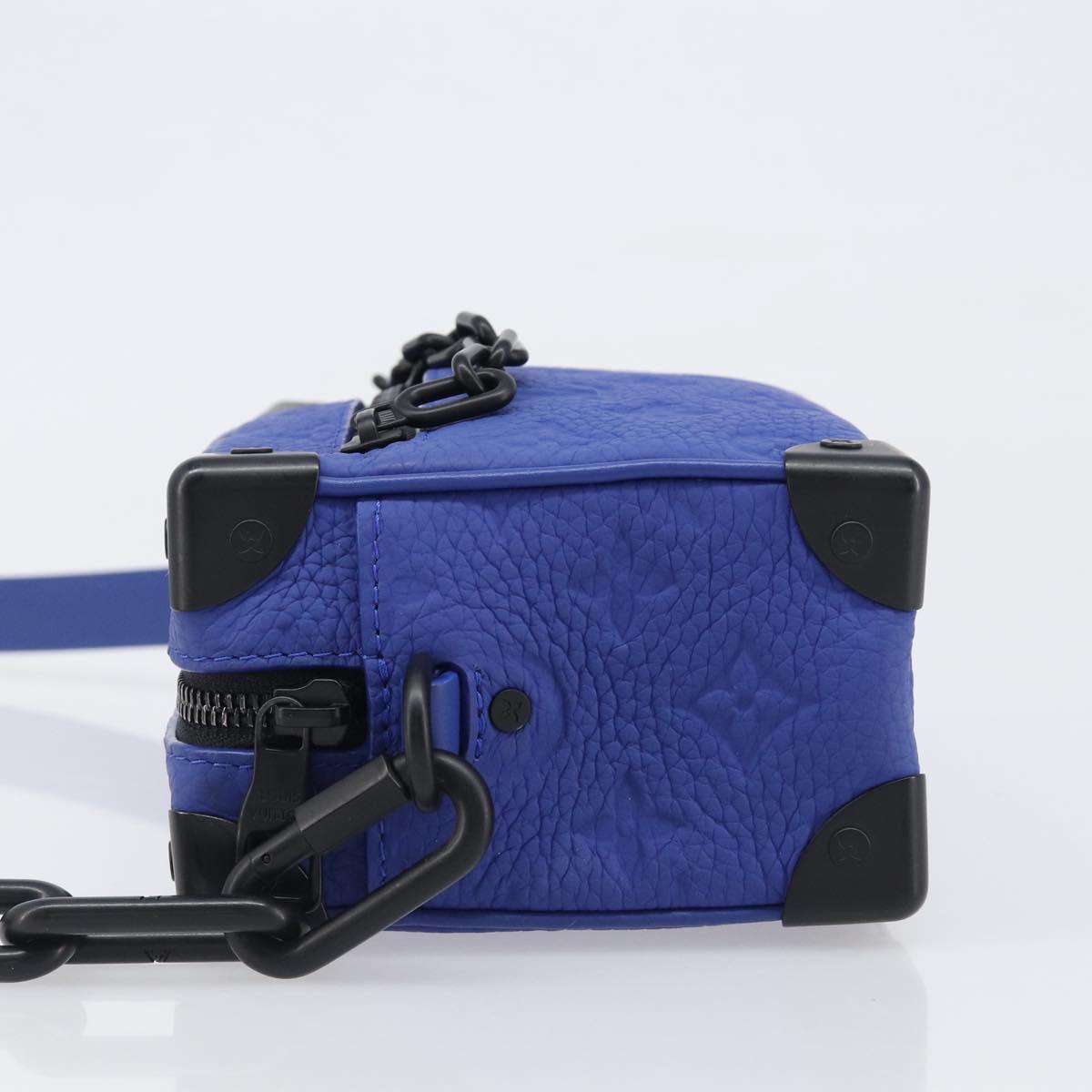 LOUIS VUITTON Monogram Taurillon Clemence Mini Soft Trunk M82558 Auth 198603SAM