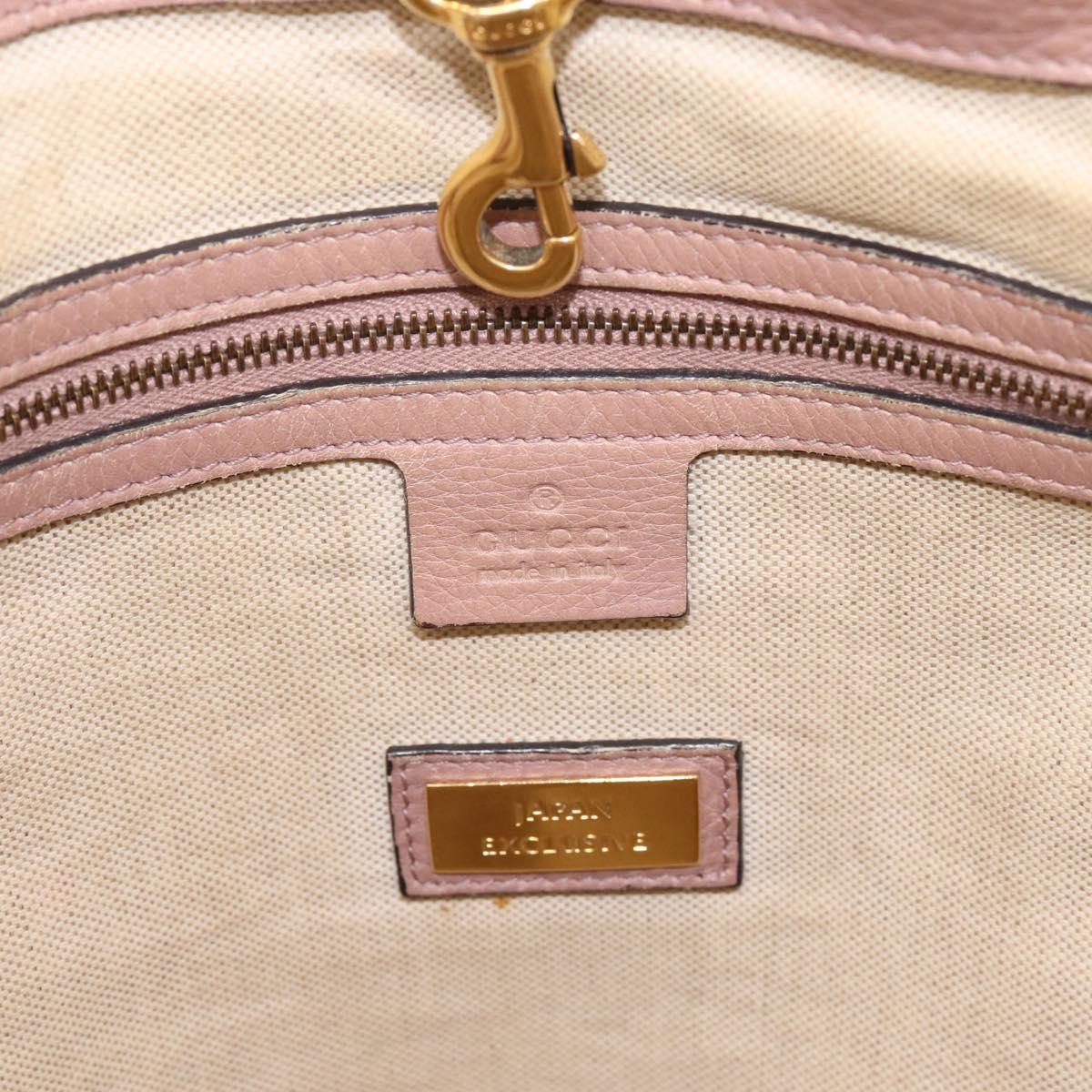 GUCCI GG Canvas Miss GG Tote Bag Beige Gold Tone 342591 Auth 198622