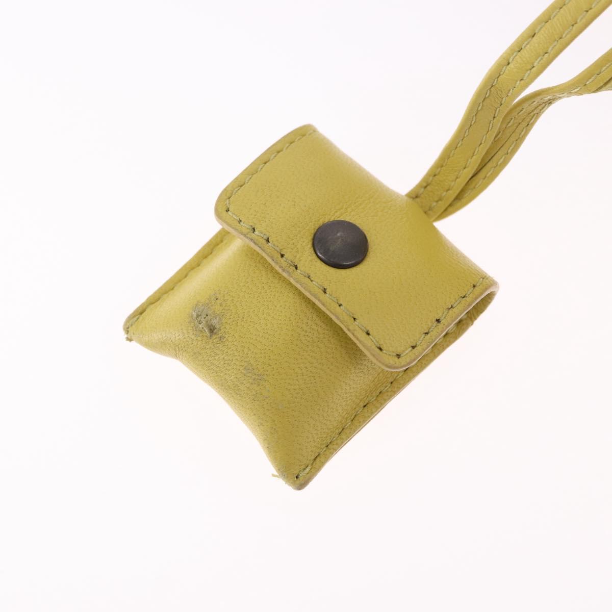 BOTTEGA VENETA INTRECCIATO Shoulder Bag Leather Yellow Auth 198629V