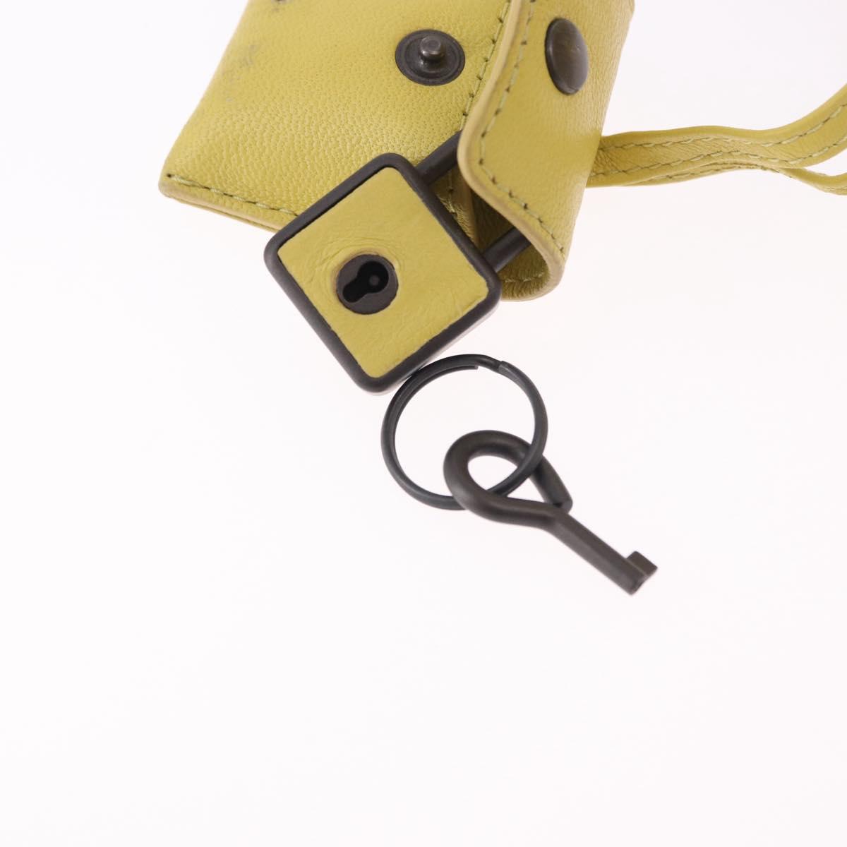 BOTTEGA VENETA INTRECCIATO Shoulder Bag Leather Yellow Auth 198629V