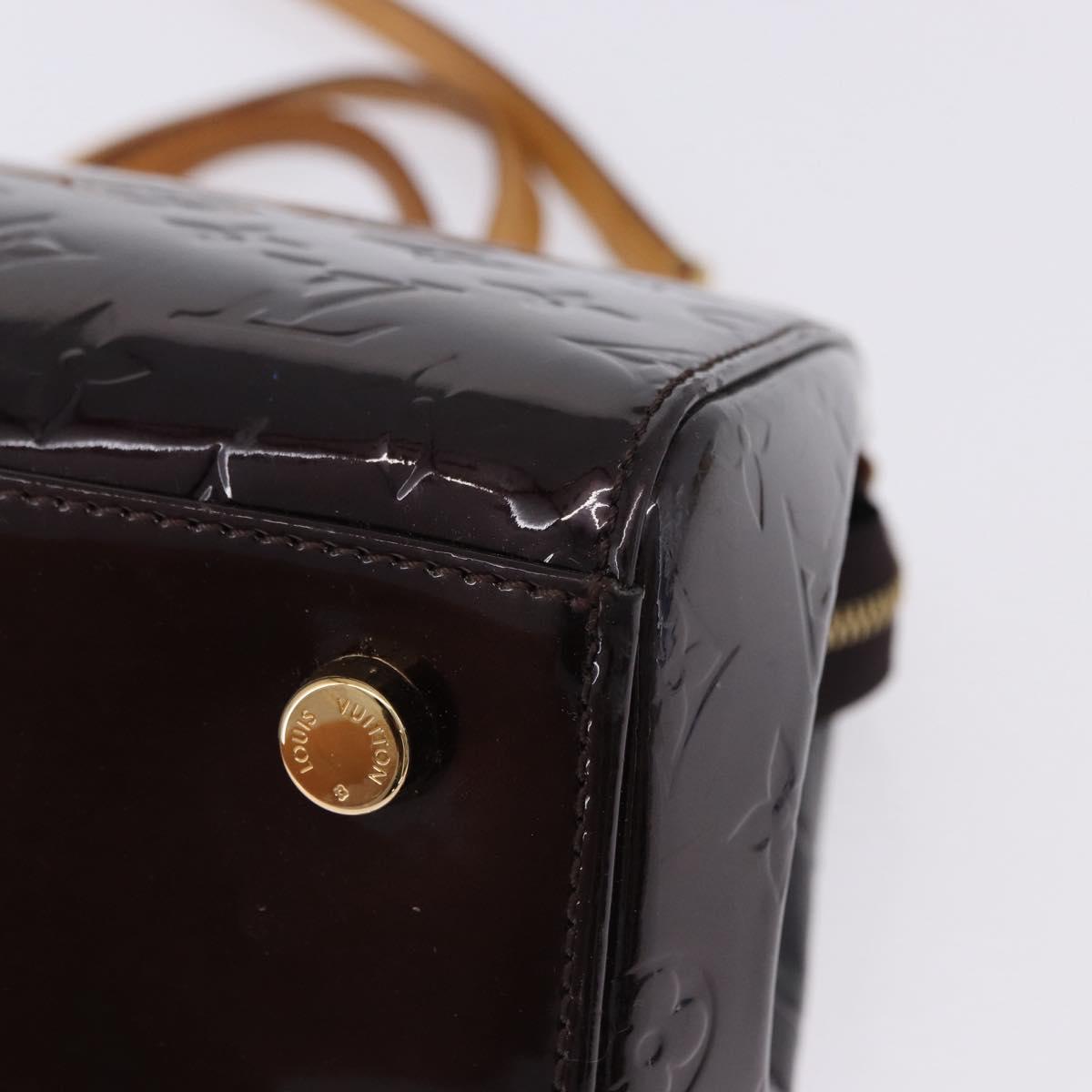 LOUIS VUITTON Monogram Vernis Blair MM Bag 2way Amarante M91619 LV Auth 198633A
