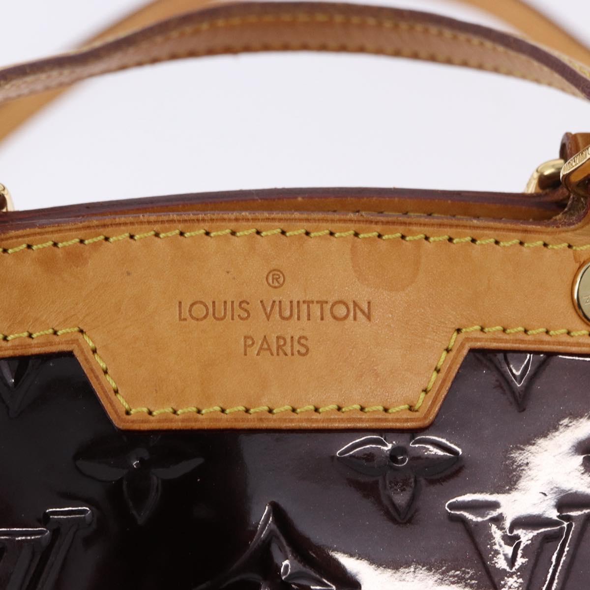 LOUIS VUITTON Monogram Vernis Blair MM Bag 2way Amarante M91619 LV Auth 198633A