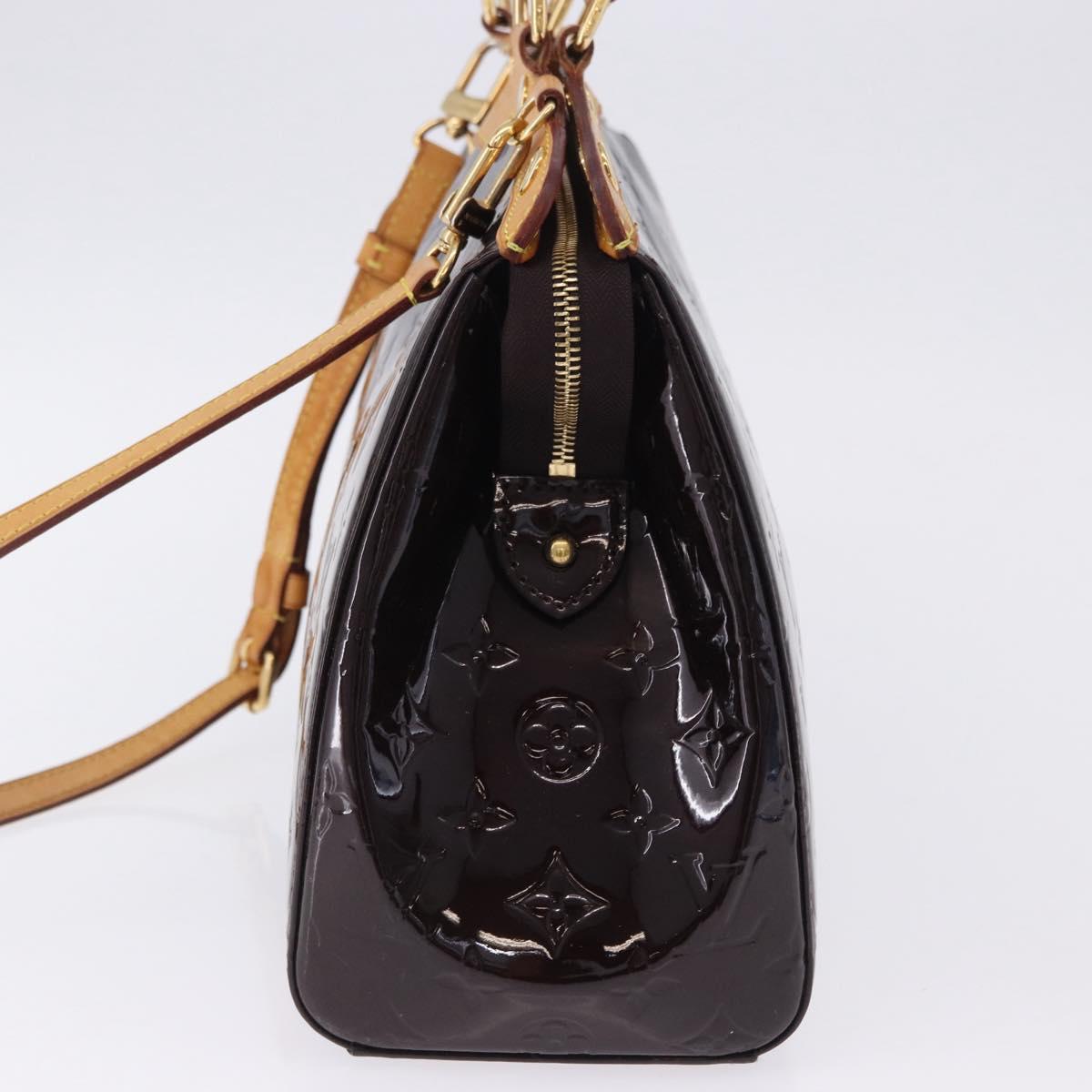 LOUIS VUITTON Monogram Vernis Blair MM Bag 2way Amarante M91619 LV Auth 198633A