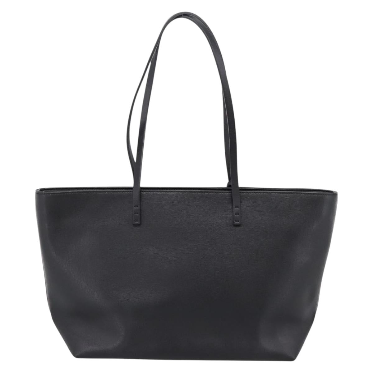 FENDI Tote Bag Leather Black Multicolor 8BH198 Auth 198636A