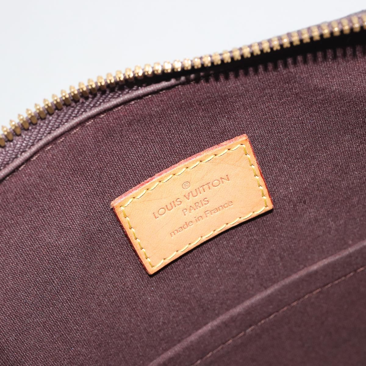 LOUIS VUITTON Monogram Vernis Alma GM Hand Bag Amarante M93595 LV Auth 198644V